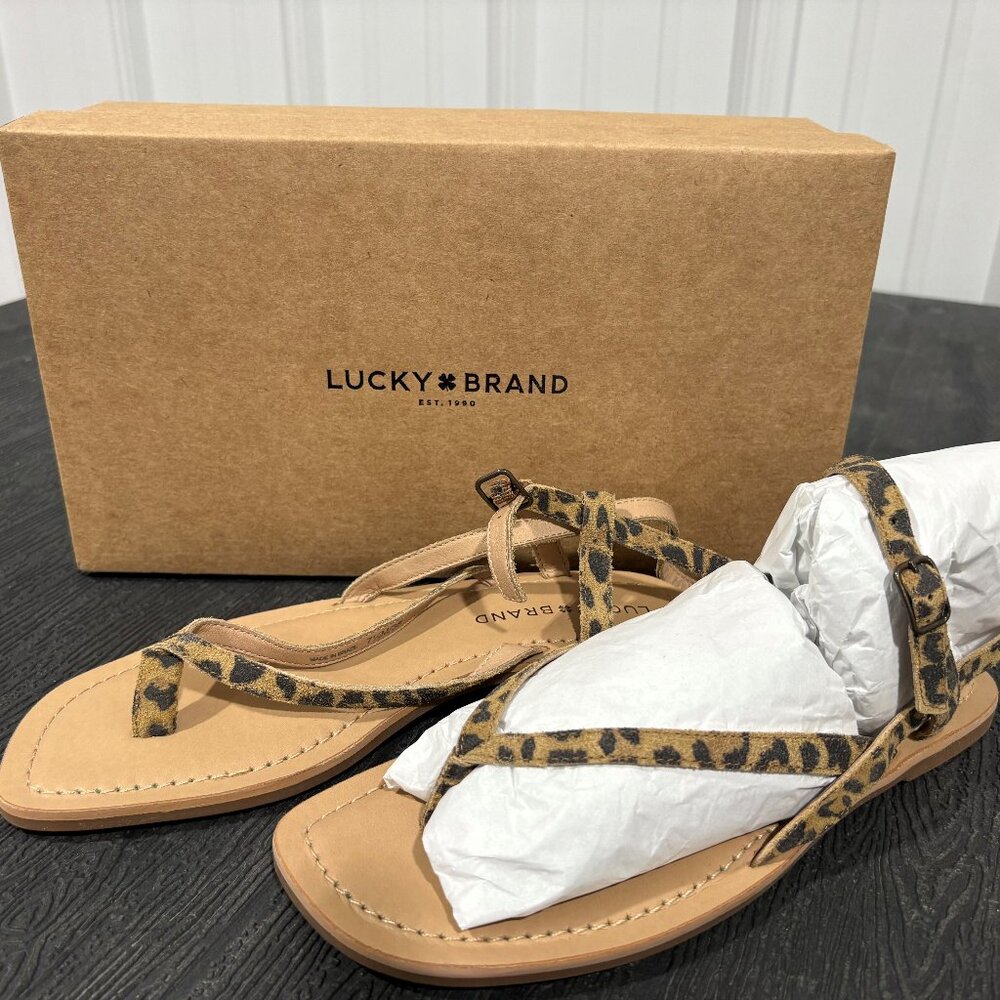 ✨ Lucky Brand Bylee Leather Sandals – Size 7.5 (Brand New!) ✨
